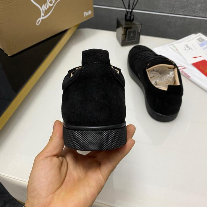 Christian Louboutin CL LUBOTING Low-Top Stylish Skateboarding Shoes Men's Black