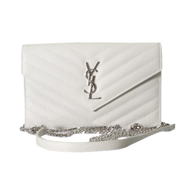 SAINT LAURENT Envelope Crossbody Bags 393953-BOW02-9207 size 19*12*3.5cm