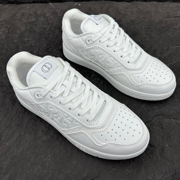 DIOR B27 Skateboard Shoes Men Low-Top White