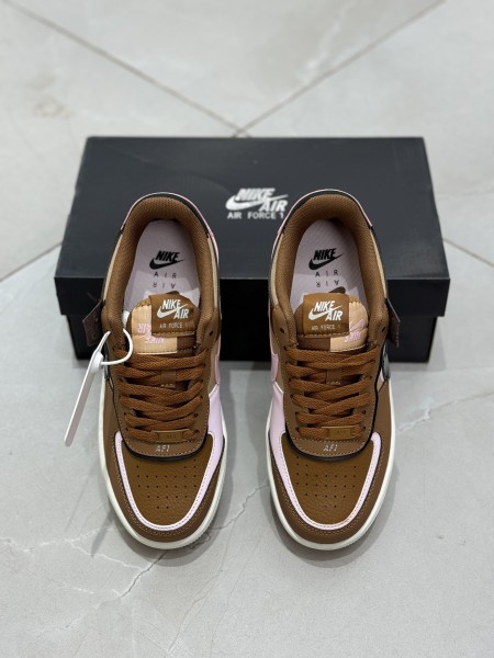 Nike Air Force 1 Low Shadow Light British Tan Pink Foam (Women's)