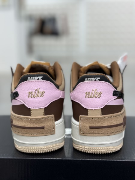 Nike Air Force 1 Low Shadow Light British Tan Pink Foam (Women's)