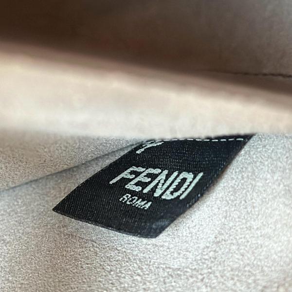 FENDI Peekaboo Calfskin One Shoulder Handbags Medium Size Women's Dove Gray 8BN353-AOVH-F0E65 size 33*10*25.5 cm 