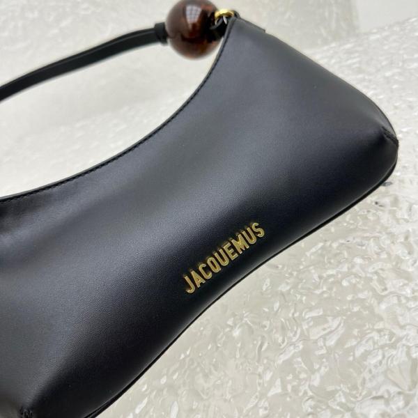 Jacquemus Calfskin Handbag Shoulder Bag Women's Black 231BA0573000990 size 27*10.5 cm
