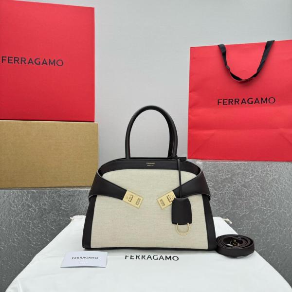 Ferragamo Handbags 216377-768825 size 32*15*21cm