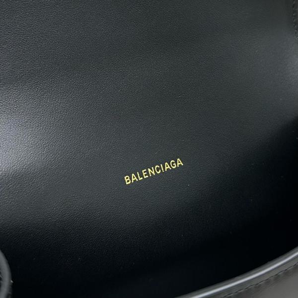 Balenciaga Hourglass Top Handle Xs Black 5928331QJ4M1000 size 18.8*7.9*13cm