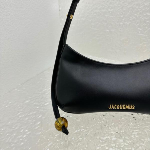 Jacquemus Calfskin Handbag Shoulder Bag Women's Black 231BA0573000990 size 27*10.5 cm