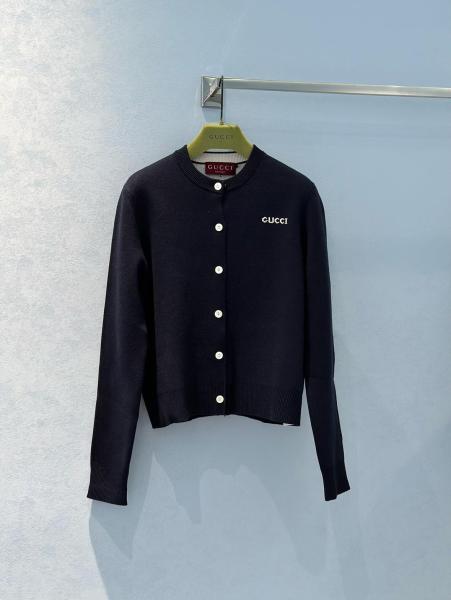 GUCCI Logo Intarsia-Knit Cardigan 20250114