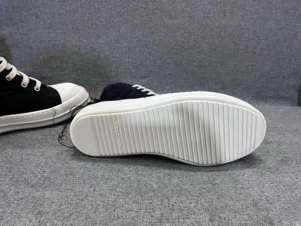 Rick Owens DRKSHDW Slashed Sneaks Black Milk