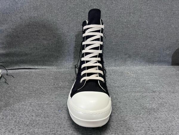 Rick Owens DRKSHDW Slashed Sneaks Black Milk