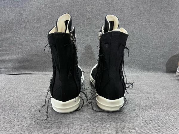 Rick Owens DRKSHDW Slashed Sneaks Black Milk