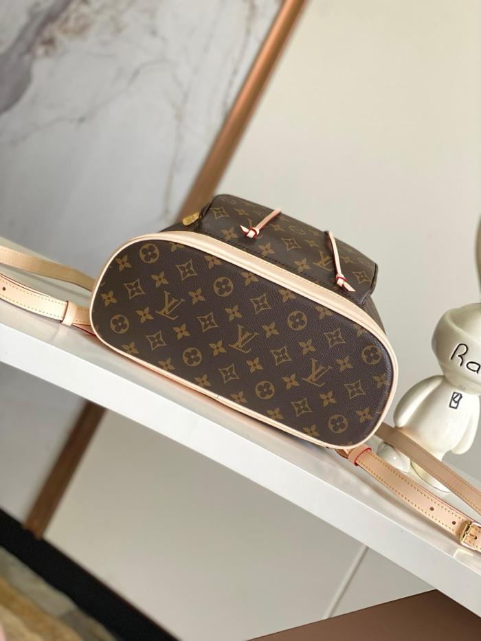 LOUIS VUITTON Montsouris Monogram Coated Canvas Backpack Medium Size Women's Brown M11197 size 35*21*38 cm