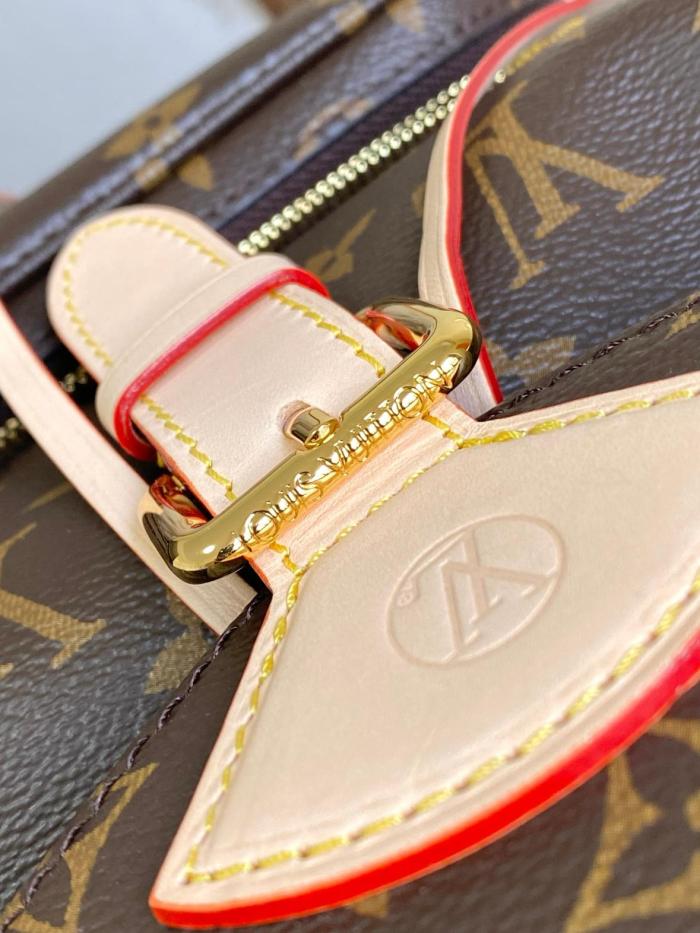 LOUIS VUITTON Montsouris Monogram Coated Canvas Backpack Medium Size Women's Brown M11197 size 35*21*38 cm