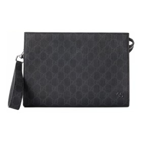 GUCCI Gg Detailed Zipped Clutch Bag 768255FACQC1048 size 26*6*18 cm