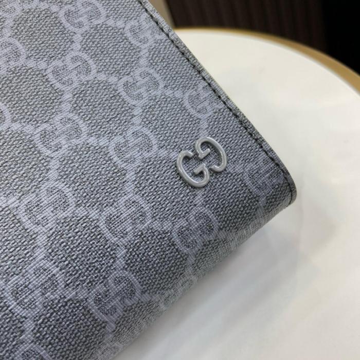 GUCCI Gg Detailed Zipped Clutch Bag 768255FACQC1048 size 26*6*18 cm