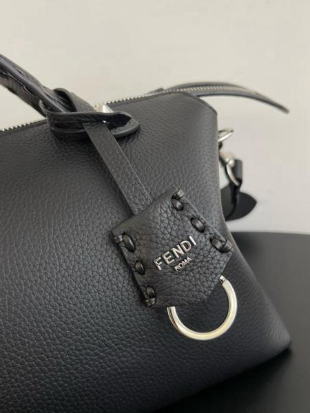 FENDI By The Way Series Calfskin One Shoulder Handbags Medium Size Women's Black 8BL155-ASU2-F0GXN size 29*13*17 cm