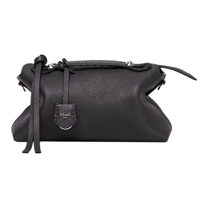 FENDI By The Way Series Calfskin One Shoulder Handbags Medium Size Women's Black 8BL155-ASU2-F0GXN size 29*13*17 cm