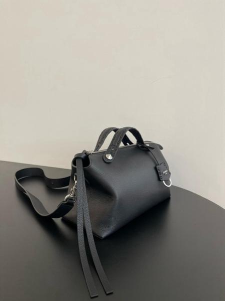 FENDI By The Way Series Calfskin One Shoulder Handbags Medium Size Women's Black 8BL155-ASU2-F0GXN size 29*13*17 cm