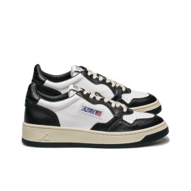 AUTRY Low Super Vintage Mesh Sneakers 'White Black'