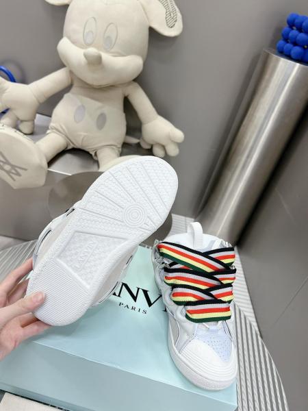 Lanvin Leather Curb White Multi