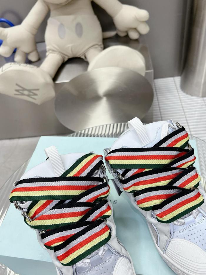 Lanvin Leather Curb White Multi