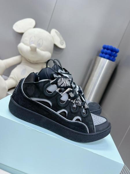 Lanvin Curb Sneaker Black Grey