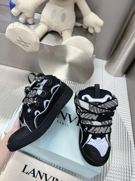 Lanvin Curb Sneaker Black Grey