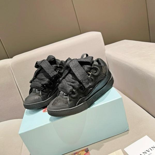 Lanvin Curb Sneakers Black Grey