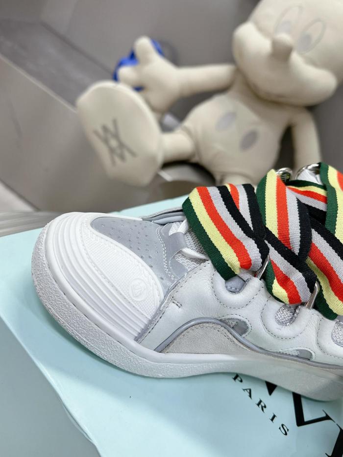 Lanvin Leather Curb White Multi