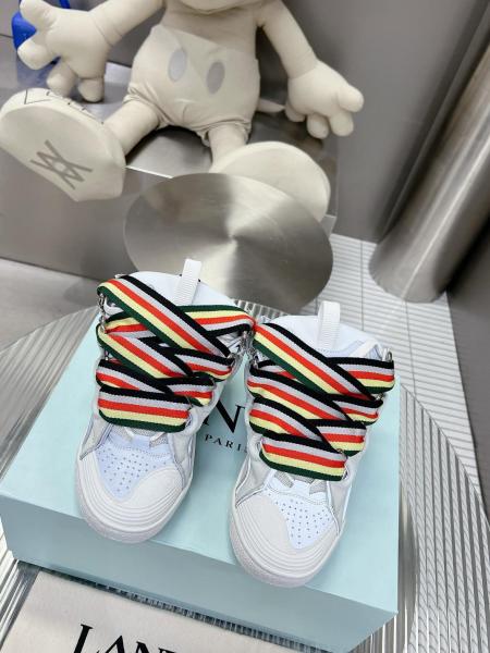 Lanvin Leather Curb White Multi