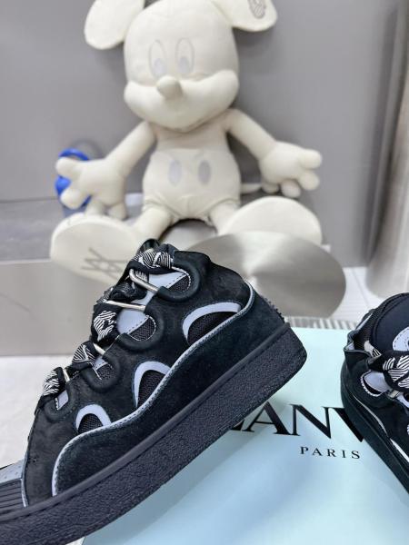 Lanvin Curb Sneaker Black Grey