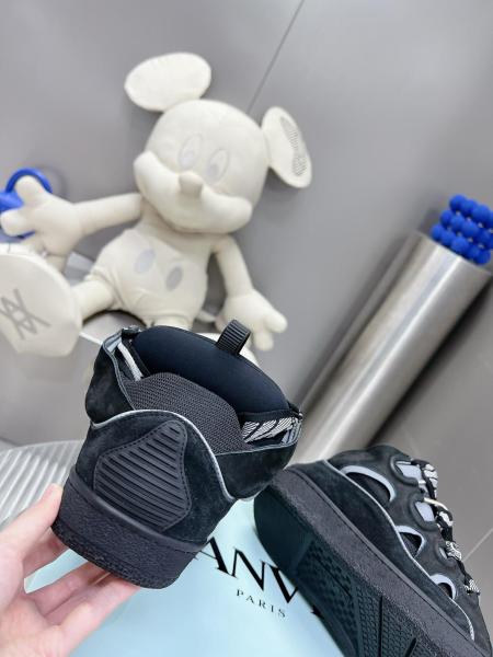 Lanvin Curb Sneaker Black Grey