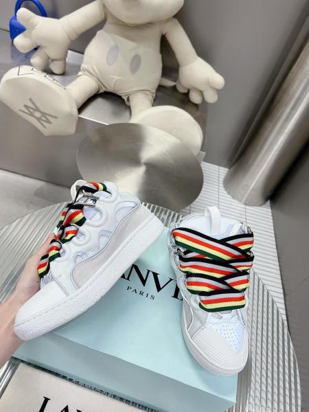 Lanvin Leather Curb White Multi