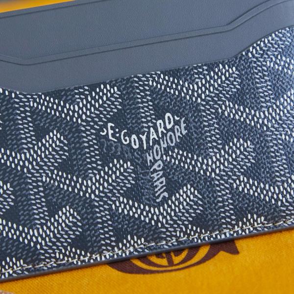 Wallet Goyard Saint-Sulpice Card Wallet Gray