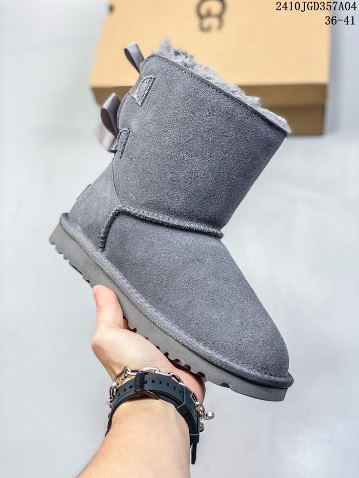UGG Bailey Bow II Boot Grey (Women's)