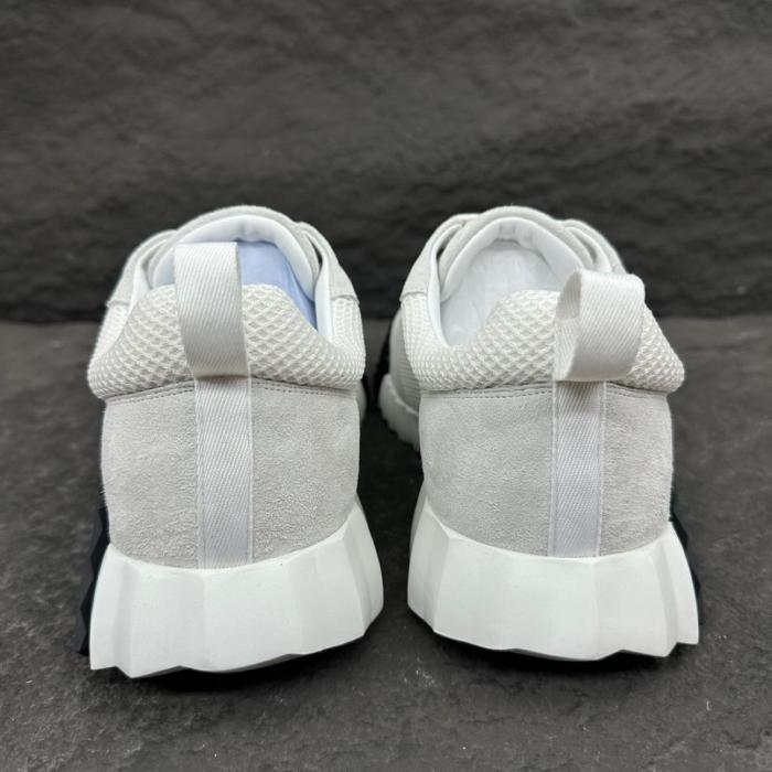 HERMES Bouncing Low-Top Casual Shoes Men's White