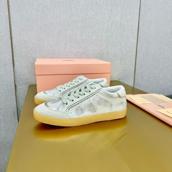 MIU MIU Low-Top Skateboard Shoes Women's White