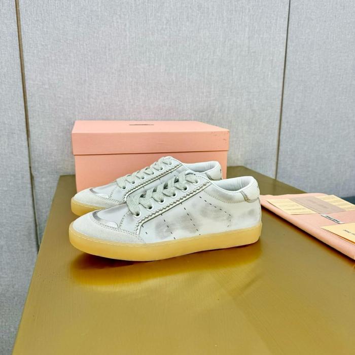 MIU MIU Low-Top Skateboard Shoes Women's White