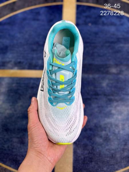 Hoka One One Mach X White Blue