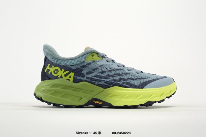 Hoka One One Speedgoat 5 Stone Blue Dark Citron