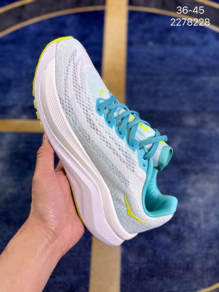 Hoka One One Mach X White Blue