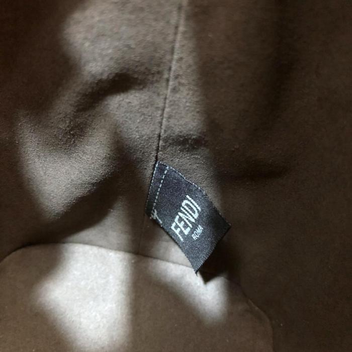 FENDI Mon Tresor Calfskin Bucket Bags Shoulder Bag Crossbody Bag Handbag Mini Women's Black 8BS010-A3ZG-F0KUR size 12*10*18 cm