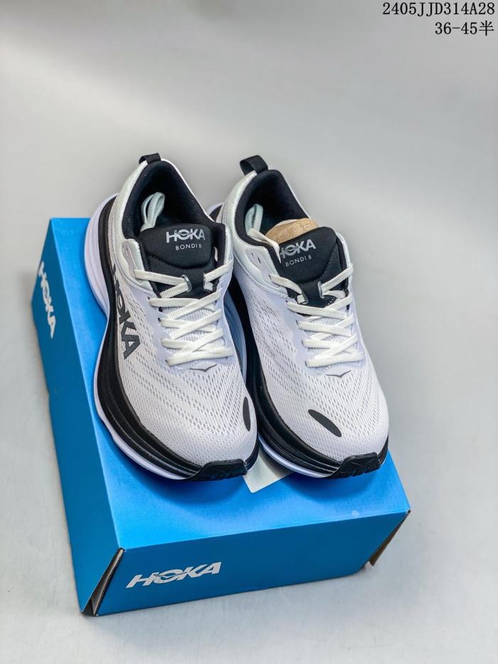 Hoka One One Bondi 8 White Black