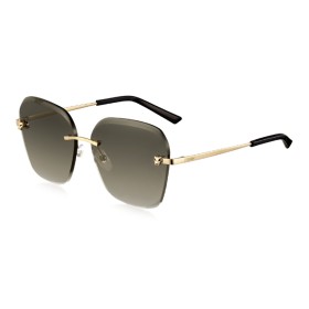 CARTIER Metal Gold-Plated Irregular Shape Sunglasses Women's Gold