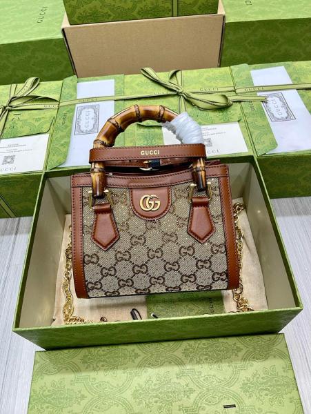 GUCCI Diana Handbags 707449-21HRG-2687 size 20*10*16 cm