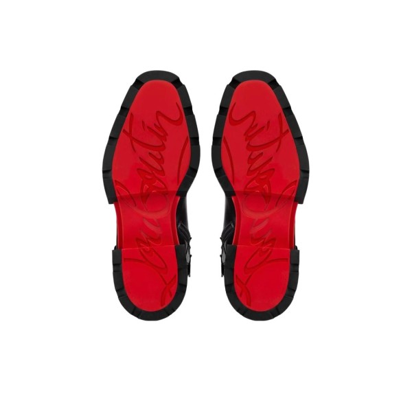 Christian Louboutin Lu Boting simple and fashionable short-tube Martin boots for men black