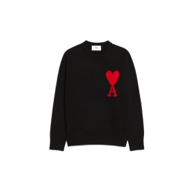 AMIPARIS Ami De Coeur Intarsia Merino Wool Oversized Sweater