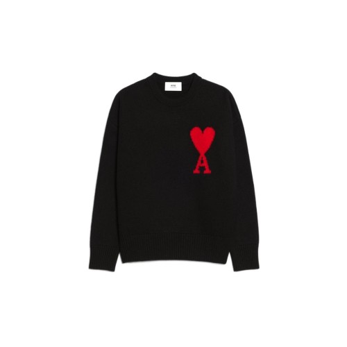 AMIPARIS Ami De Coeur Intarsia Merino Wool Oversized Sweater