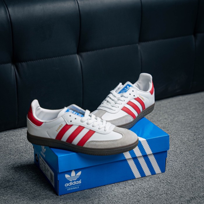 adidas Samba OG White Better Scarlet