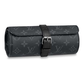 LOUIS VUITTON 3 Watch Case M43385 size 20*8*8 cm