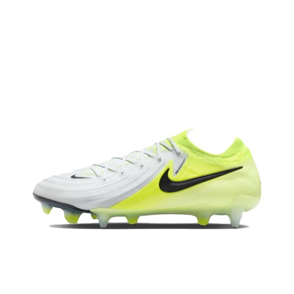 Nike Phantom GX 2 Elite SG Metal Long Studs Anti-Slip Wear-Resistant Soccer Shoes Unisex Silver Yellow